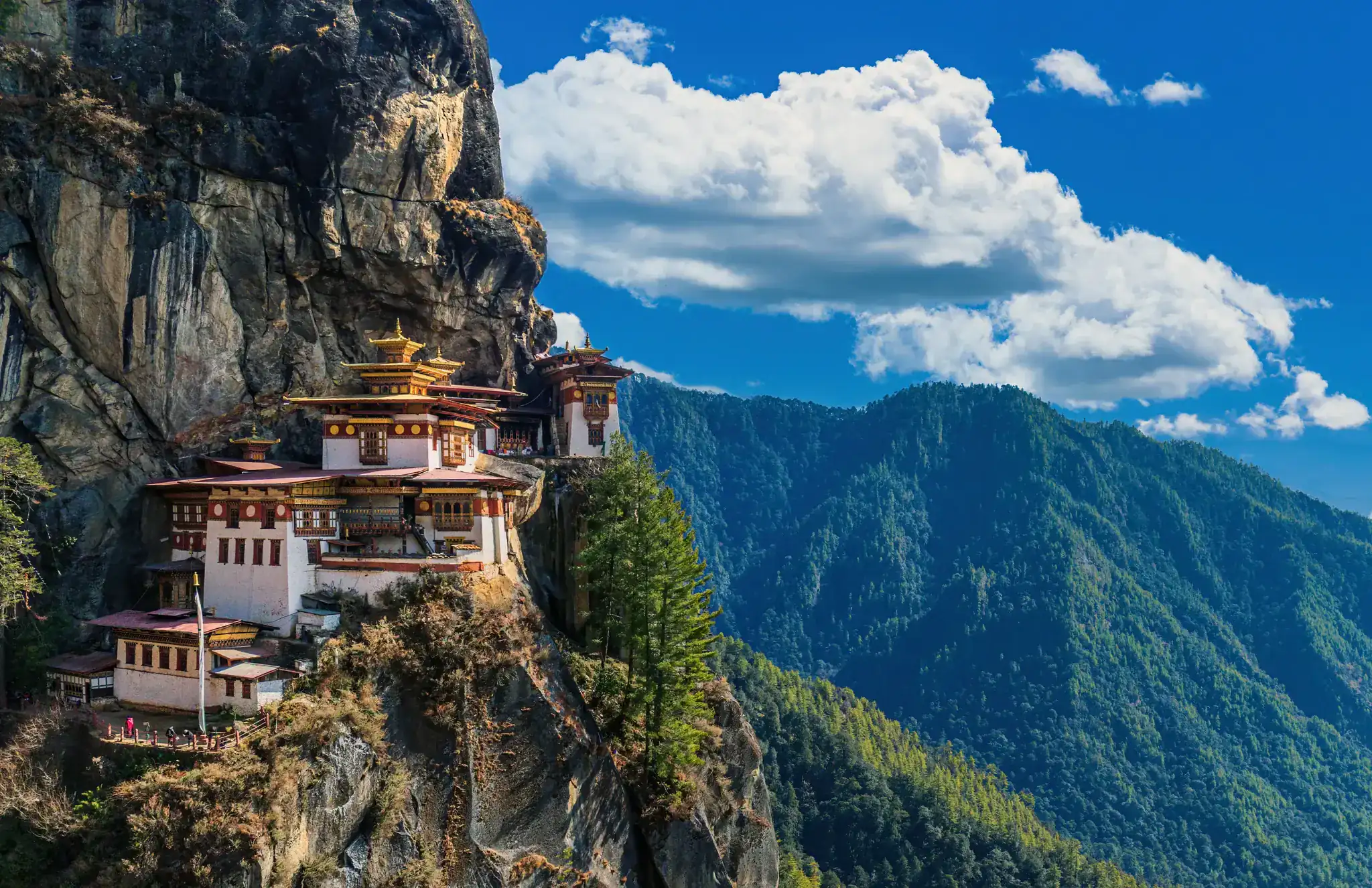 Tiger's Nest Monastery above the Paro Valley